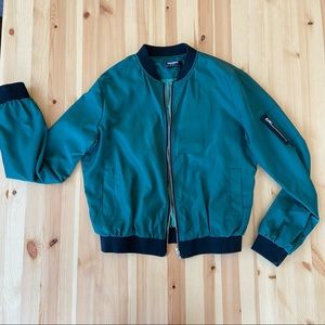 Zeagoo Green Bomber Jacket